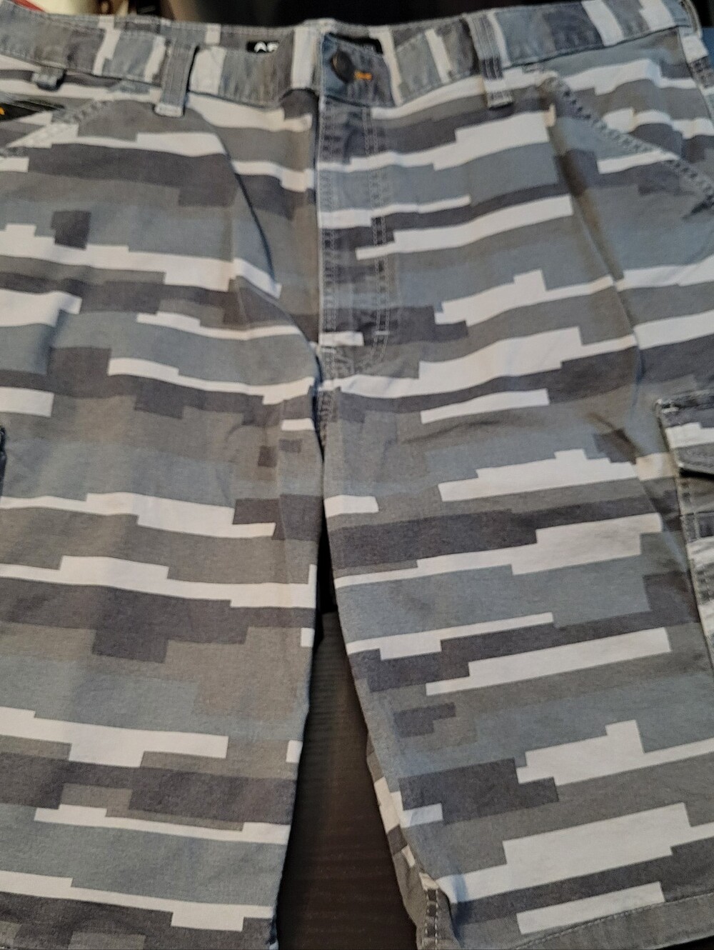 Ariat Rebar DuraStretch Made Tough Cargo Shorts 40 - Gray Masonry Camo 11"